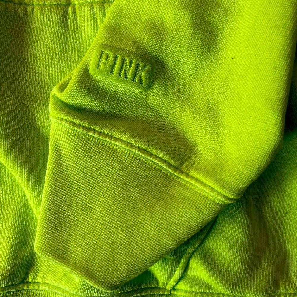 Victoria's secret PINK lime green hoodie